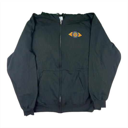 Biscoland Black Zip-Up Hoodie