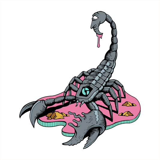 Pink Scorpion Pin
