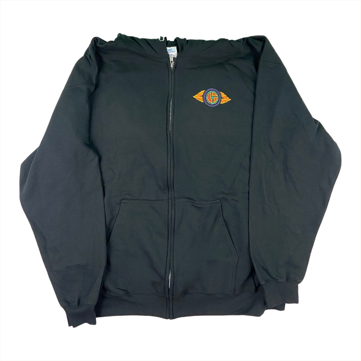 Biscoland Black Zip-Up Hoodie