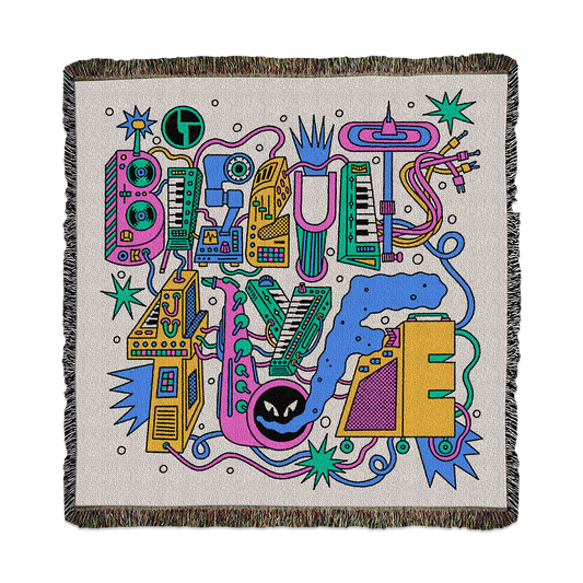 B4L Woven Throw Blanket