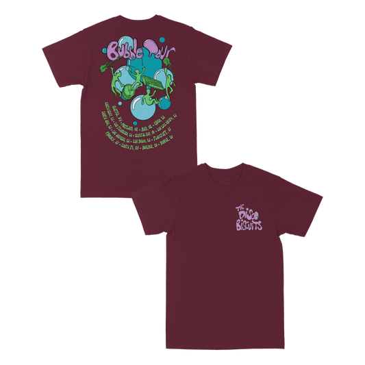 Bubble Tour Tee - Maroon