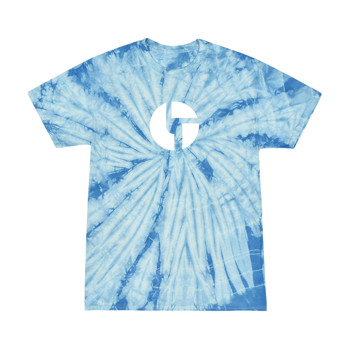 Logo Tee – Blue Tie Dye