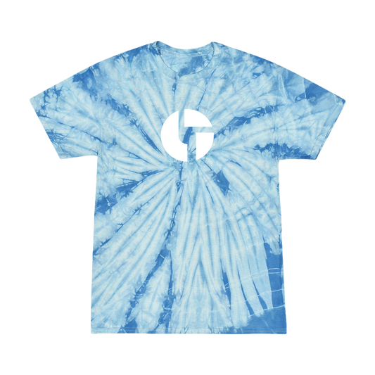 Logo Tee – Blue Tie Dye